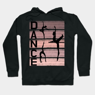 dance design in dusty rose shades Hoodie